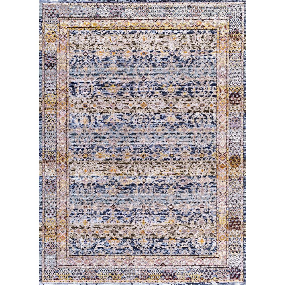 Dynamic Rugs  5341-599 Signature 2 Ft. 2 In. X 11 Ft. Runner Rug in Blue / Multi